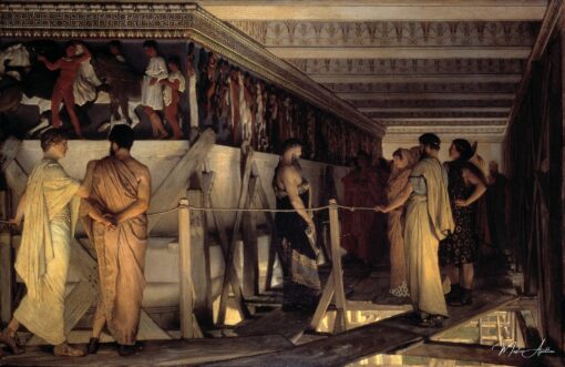 Fidia che mostra la frisa del Partenone ai suoi amici – Lawrence Alma-Tadema Lawrence Alma-Tadema 2025-05-19