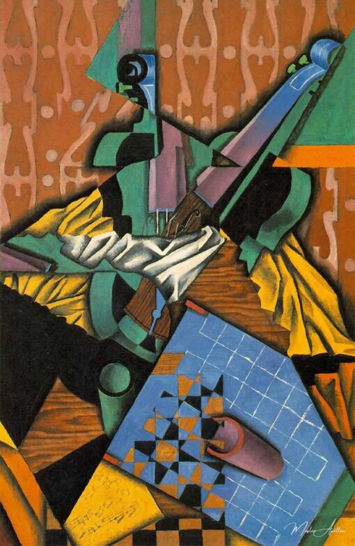Fotografia del violino e del damiero – Juan Gris Juan Gris 2025-04-26