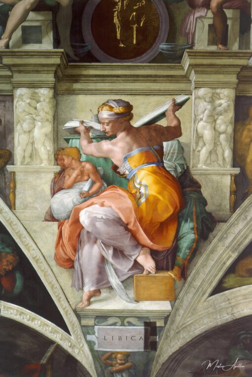 Plafond della cappella Sistina: Sibilla libica – Michelangelo Michelangelo 2025-05-16