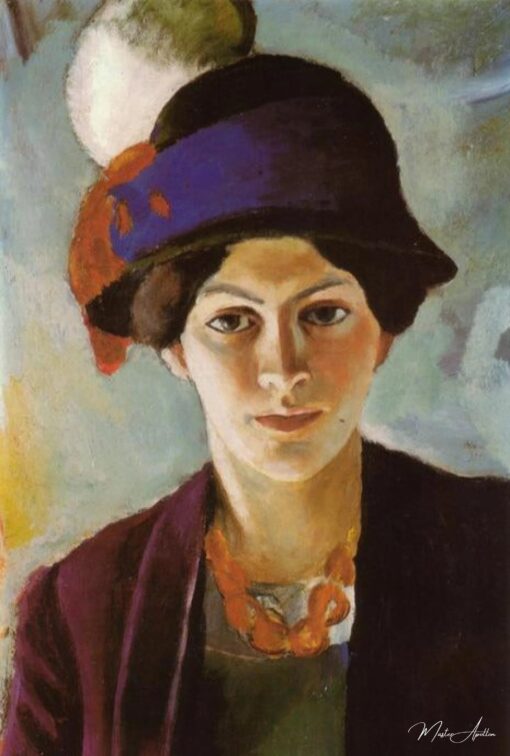 Ritratto della moglie dell’artista con un cappello – August Macke August Macke 2025-05-11