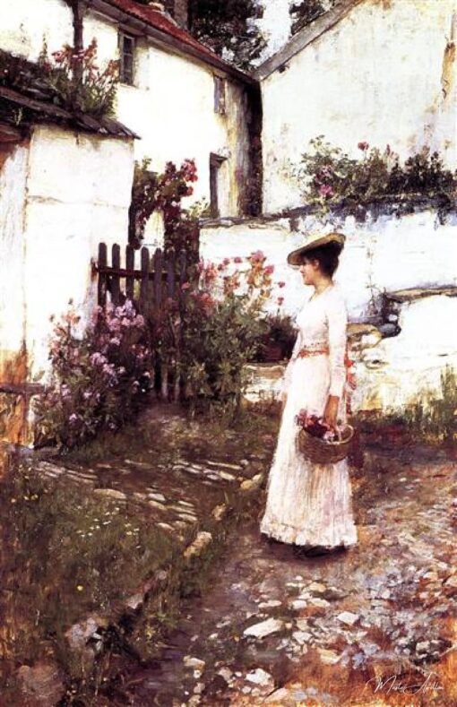 Raccogliere fiori d’estate in un giardino del Devonshire – John William Waterhouse John William Waterhouse 2025-05-20