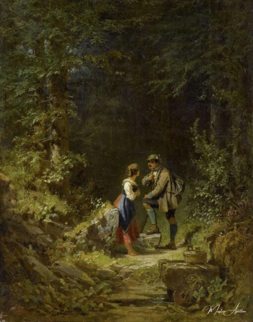 Incontro nella foresta (cacciatore e lattaia al pozzo della foresta) – Carl Spitzweg Carl Spitzweg 2025-05-19