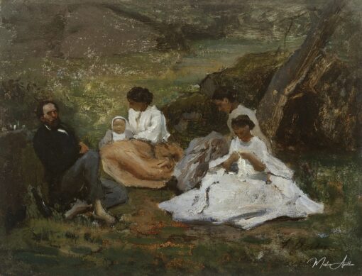 Riunione di famiglia a Bourron-Marlotte (Théodore de Banville nella foresta di Fontainebleau) – Jules Breton Jules Breton 2025-05-19