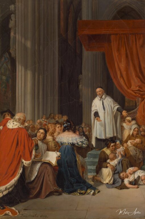 San Vincenzo de’ Paoli che predica alla corte di Luigi XIII a favore dei bambini abbandonati – Paul Delaroche Paul Delaroche 2025-05-19