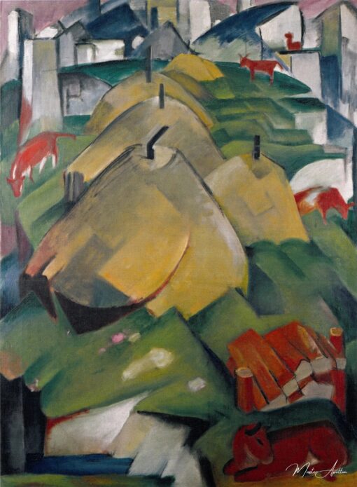 Scena alpina con balle di fieno – Franz Marc Franz Marc 2025-05-19