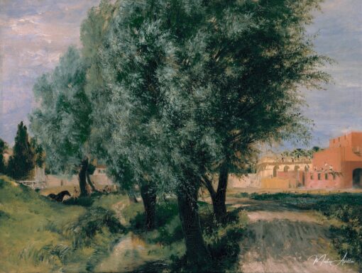 Terreno edificabile con salici – Adolph von Menzel Adolph von Menzel 2025-06-01
