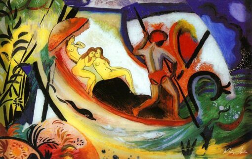 Tre ragazze in una chiatta – August Macke August Macke 2025-05-11
