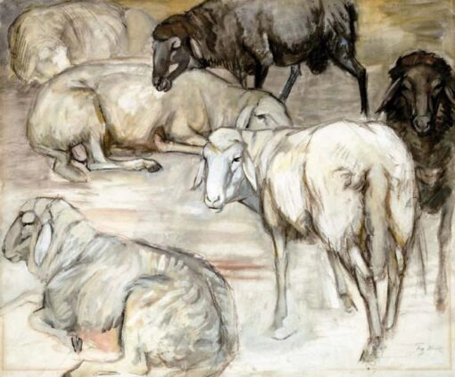 Gregge di pecore I (Gregge di pecore nella stalla) – Franz Marc Franz Marc 2025-05-19