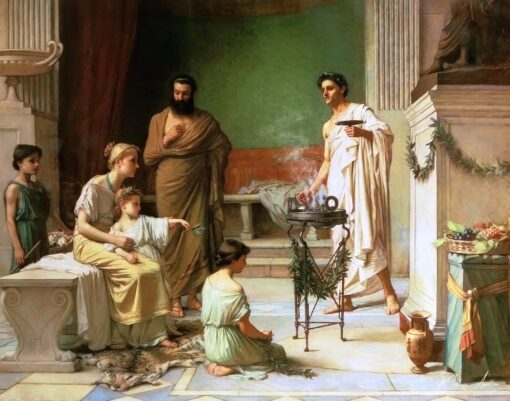 Un bambino malato portato nel tempio di Esculapio – John William Waterhouse John William Waterhouse 2025-05-20