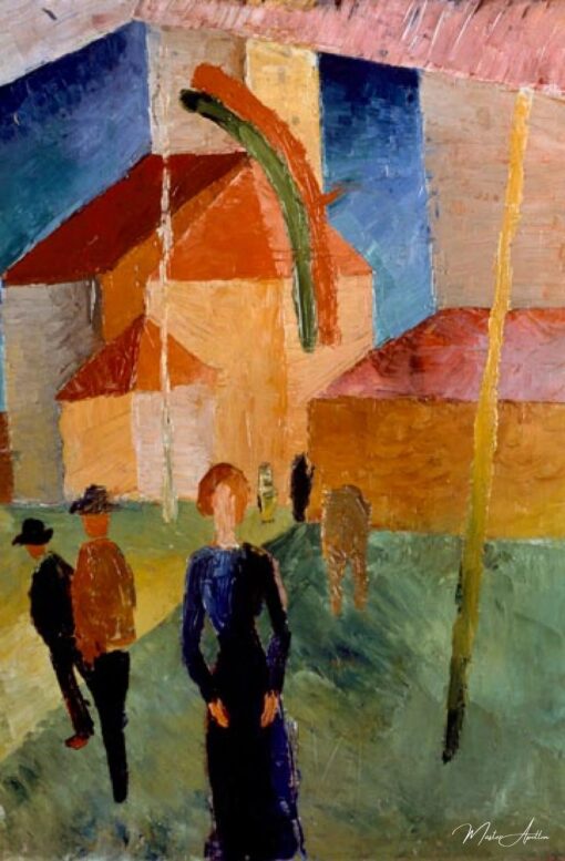 Un chiesa decorata con bandiere – August Macke August Macke 2025-05-11