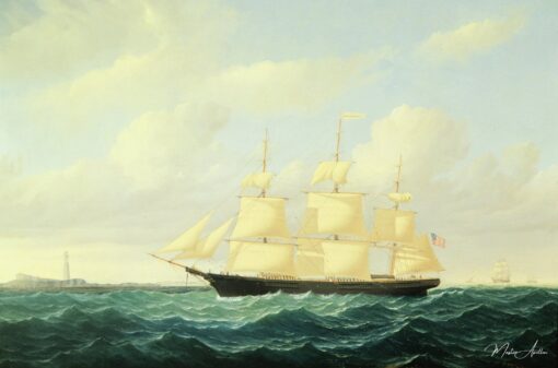 Vaga onda di nave Clipper al largo del faro di Boston, 1855 – William Bradford William Bradford 2025-05-01