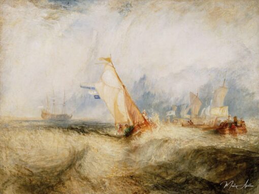 Van Tromp mentre fa piacere ai suoi padroni, le navi in mare mentre si ancorano – William Turner William Turner 2025-05-26